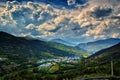 View of the town Sort in Pyrenees Spain Royalty Free Stock Photo